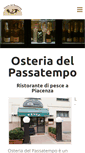Mobile Screenshot of osteriadelpassatempo.com